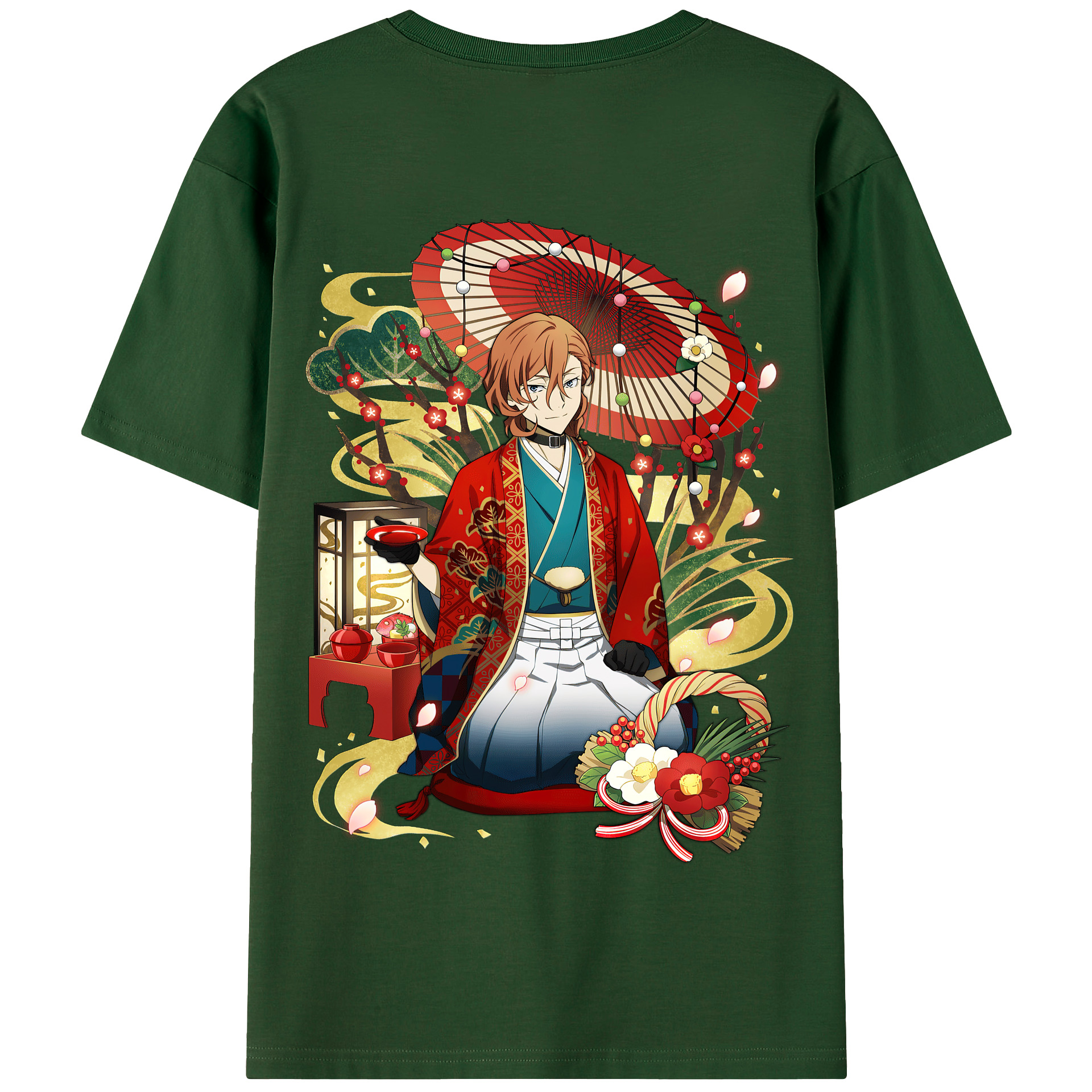 （画像用） 文豪ストレイドッグス Bungo Stray Dogs 綿100％半袖Tシャツ（背面プリント）